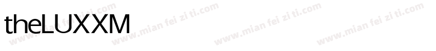 theLUXX Medium字体转换